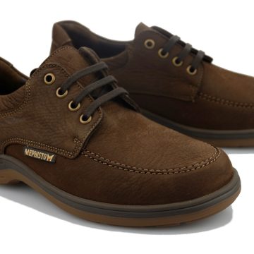 Mephisto DOUK Heren Veterschoen - Donkerbruin Nubuck
